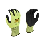 DEWALT  HI-VIS CUT D GRIP GLOVE L / 9