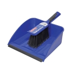 FAI/FULL DUSTPAN & BRUSH SET PLASTIC - BLUE LRG