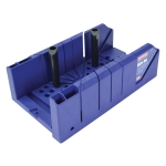 FAI/FULL MITRE BOX WITH PEGS - BLUE PLASTIC