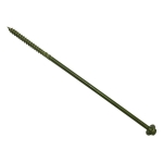 F&F     TIMBER FIXING SCREW GREEN 250MM BAG 20