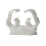 F/FIX   PIPE CLIP DOUBLE CLIPLOCK 15MM BOX50