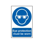 SCAN    SIGN EYE PROTECTION MUST BE WORN