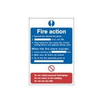 SCAN    FIRE ACTION PROCEDURE 200 X 300MM