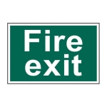 SCAN    FIRE EXIT (TEXT ONLY) 300 X 200MM