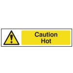 SCAN    SIGN CAUTION HOT 200MM X 50MM