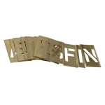 ATB     SET BRASS LOCKING STENCILS 1IN LETTER