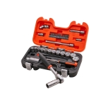 BAHCO   SOCKET SET 34PC - 1/4 IN & 3/8 IN