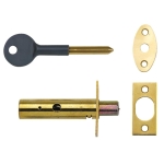 YALE    2PM444 DOOR SEC.BOLTS BRASS (2)