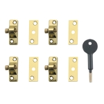 YALE    ECON WINDOW LOCK ELEC/BRASS V-8K118-4-EB