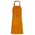Yellow Leather Welders Apron - Leather Strap 24" x 36"