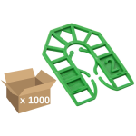 Broadfix 2mm Green Small Backpackers 55 x 43mm (Box of 1000) SM2