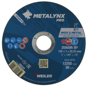 Metalynx Pro Cutting Disc 125 x 1.0 x 22 A60R BF