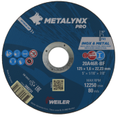 Metalynx Pro Cutting Disc 125 x 1.6 x 22 A60R BF