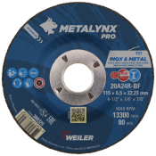 Metalynx PRO INOX 115 x 6.5 x 22.2mm INOX Grinding Disc