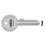 ABUS 24-26-28 Right Hand 4/5 Key Blank