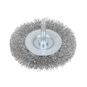 B/SPOT   3 IN STEEL WIRE WHEEL (6MM ARBOR)