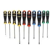 BAHCO    10PC COLOURED HANDLE S/DRIVER SET