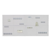 BOTT    4X1M PERFO PANEL LIGHT GREY +40 HOOKS