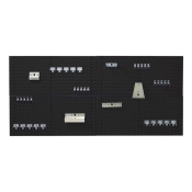 BOTT    4X1M PERFO PANEL DARK GREY +40 HOOKS