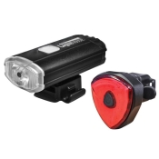 L/HOUSE  RECHARGABLE FRONT/REAR BIKE LIGHT SET