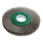 LESSMANN S/STEEL WHEEL BRUSH D200XW25-27X16 BORE