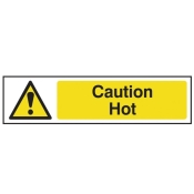 SCAN    SIGN CAUTION HOT 200MM X 50MM