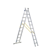 ZARGES  2 PART D RUNG COMBINATION LADDER 10 RUNG