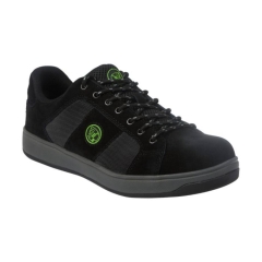 Apache Kick Black Suede Cup Sole Safety Trainer