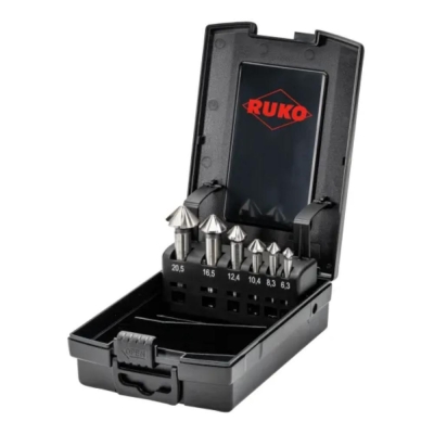 RUKO ULTIMATECUT Countersink set 4S BOOST similar DIN 335, 90HSS-Co 5 RUnaTEC 6pce