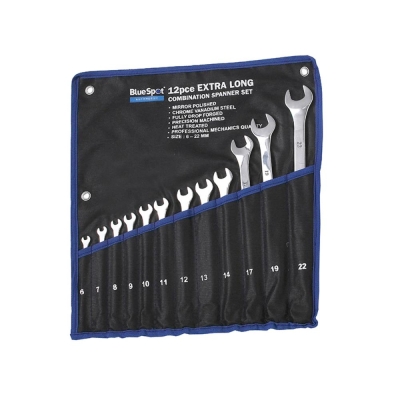 B/SPOT  COMB SPANNER SET 12PC EXTRA LONG   04124