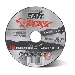 SAIT PowerMax Cutting Disc 115 x 1.0 x 22 ZZ60T