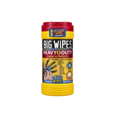 BIGWIPES HEAVY-DUTY PRO+ WIPES TUB 100