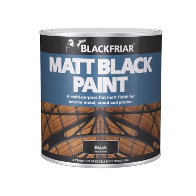 B/FRIARS MATT BLACK PAINT 250ML 340229