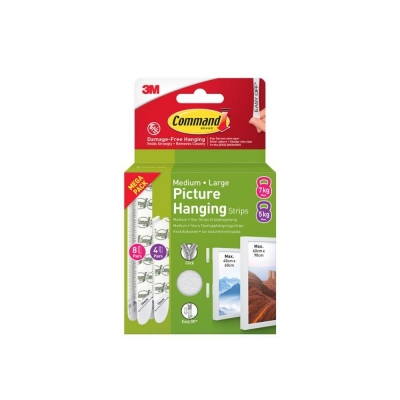 3M       17209WHI-12 HANGING STRIPS VALUE PACK