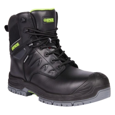 Apache Chilliwack Side Zip Black Waterproof Boot - GTS Outsole