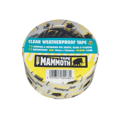 EVERBLD CLEAR WEATHERPROOF TAPE 50MM 10M