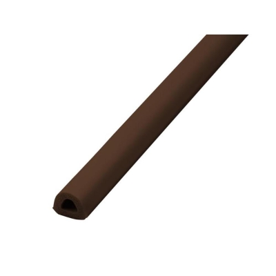 FAI/FULL EPDM DRAUGHT EXCLUDER BROWN 24M 9X7.5MM