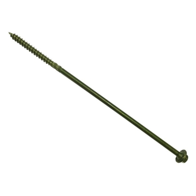 F&F     TIMBER FIXING SCREW GREEN 250MM BAG 20