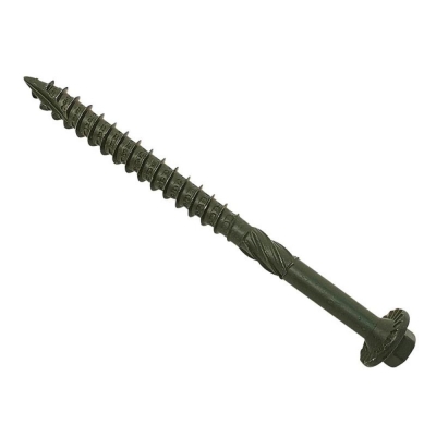 F&F     TIMBER FIXING SCREW GREEN 87MM BAG 20