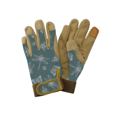 K/STOWE COMFORT GLOVES FLUTTER BUGS TEAL MED