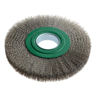 LESSMANN S/STEEL WHEEL BRUSH D200XW25-27X16 BORE