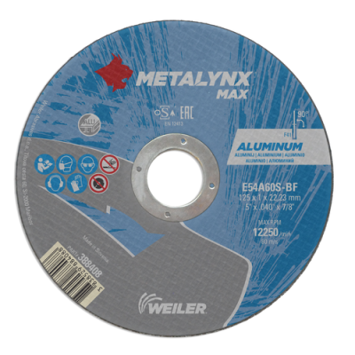 Metalynx ALUMINIUM Cutting Wheel 125 x 1 x 22 A60S