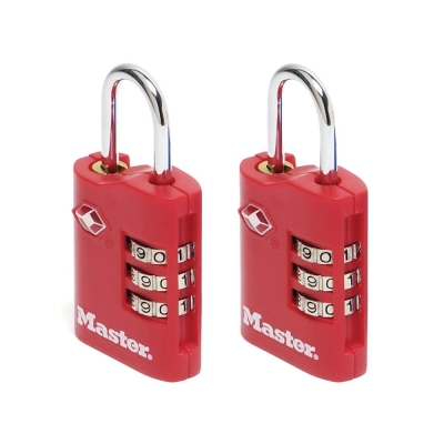 M/LOCK   2X30MM ZINC PADLOCKS 3 DIGIT