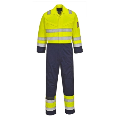 MV28 Coverall Yellow Navy c/w EMB Howden UK LBA & LOGO REAR