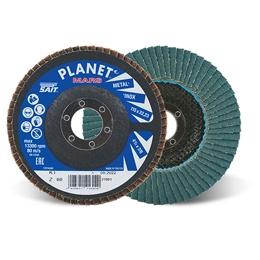 SAIT PLANET MARS Abrasive Flap Disc 125mm Dia 40 Grit