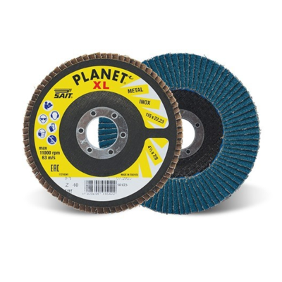 SAIT PLANET -XL 125 x 22 Z 60 Grit Flap Disc - FLAT