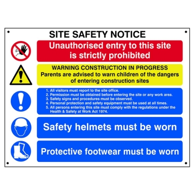 SCAN    SIGN COMPOSITE SITE SAFETY NOTICE