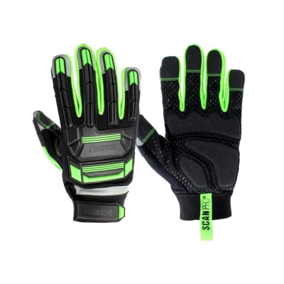 SCAN    IMPACT GLOVES LEATHER AND POLYMER SZ 10