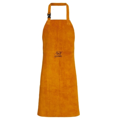 Yellow Leather Welders Apron - Leather Strap 24Inch x 36Inch