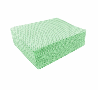 Green Multi Purpose Non Woven Cloth Wipe Pk 50 50cm X 38cm